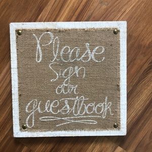 Guest Book Sign